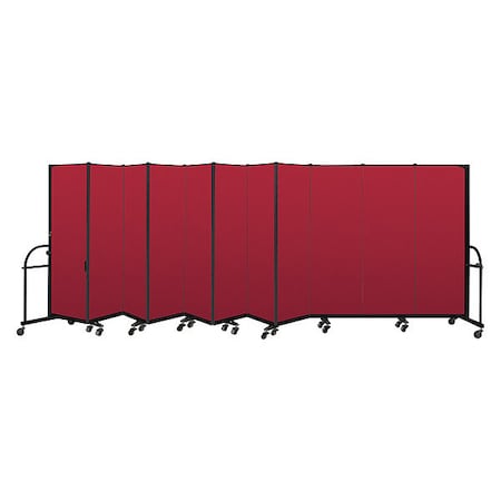 Screenflex Heavy Duty Room Divider, 11 Panel, 6 ft. H HFSL6011-DR