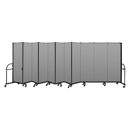 Screenflex Heavy Duty Room Divider, 11 Panel, 6 ft. H HFSL6011-VG