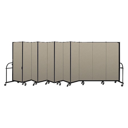 Screenflex Heavy Duty Room Divider, 11 Panel, 6 ft. H HFSL6011-VW