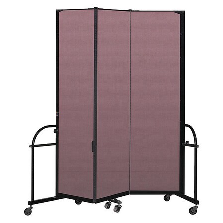 Screenflex Heavy Duty Room Divider, 3 Panel, 7 ft. 4" HFSL743-DM