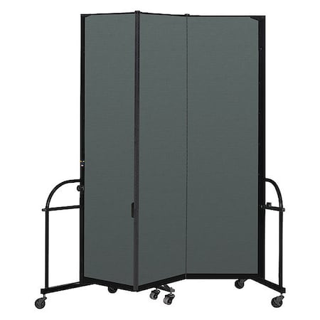 Screenflex Heavy Duty Room Divider, 3 Panel, 7 ft. 4" HFSL743-DN
