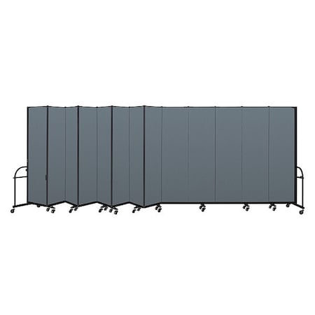 Screenflex Heavy Duty Room Divider, 13 Panel, 7 ft. 4 HFSL7413-DB