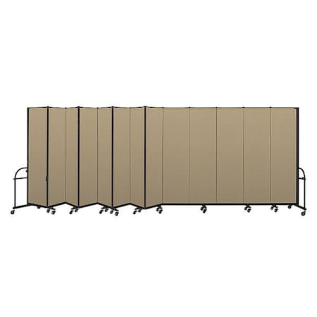 Screenflex Heavy Duty Room Divider, 13 Panel, 7 ft. 4 HFSL7413-DW