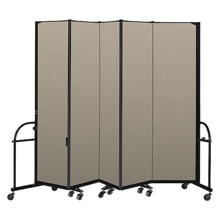 Screenflex Heavy Duty Room Divider, 5 Panel, 7 ft. 4" HFSL745-VW