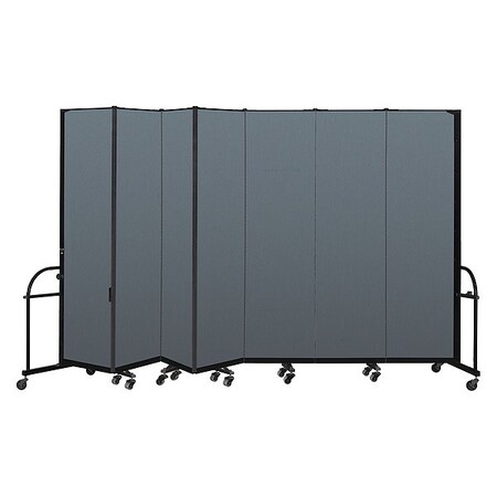 Screenflex Heavy Duty Room Divider, 7 Panel, 7 ft. 4