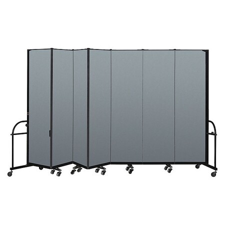Screenflex Heavy Duty Room Divider, 7 Panel, 7 ft. 4" HFSL747-VB