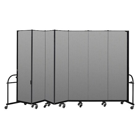 Screenflex Heavy Duty Room Divider, 7 Panel, 7 ft. 4" HFSL747-VG