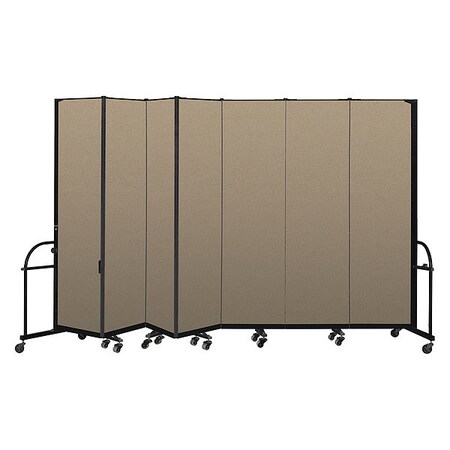 Screenflex Heavy Duty Room Divider, 7 Panel, 7 ft. 4" HFSL747-VO