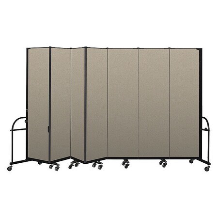 Screenflex Heavy Duty Room Divider, 7 Panel, 7 ft. 4" HFSL747-VW