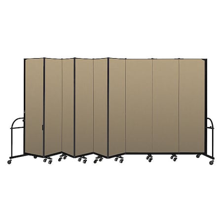 Screenflex Hesvy Duty Room Divider, 9 Panel, 7 ft. 4" HFSL749-DW