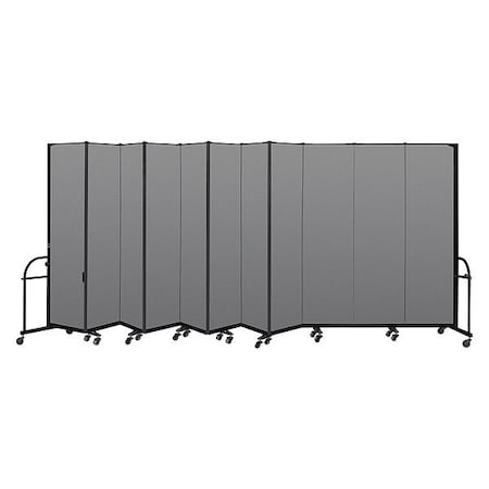 Screenflex Heavy Duty Room Divider, 11 Panel, 7 ft. 4 HFSL7411-DG