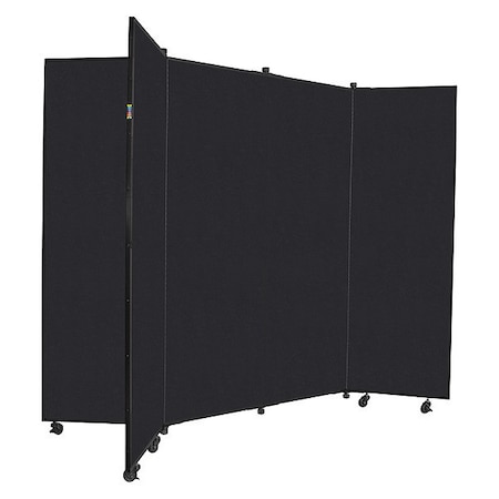 Screenflex Display Tower, 6 Panel, 6ft.5"H, Charcoal CDS686-DX