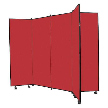 Screenflex Display Tower, 6 Panel, 6ft5"H, Primary Red CDS686-DR