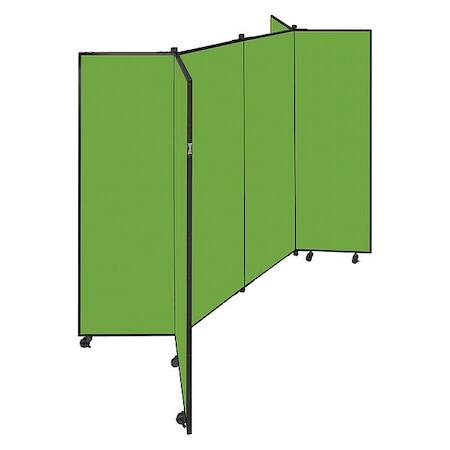 Screenflex Display Tower, 6 Panel, 6ft5"H, Apple Green CDS686-DA