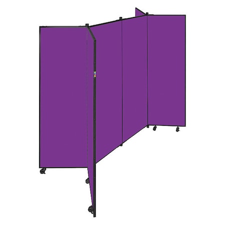 Screenflex Display Tower, 6 Panel, 6ft.5"H, Purple CDS686-DP