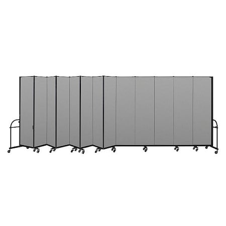 Screenflex Heavy Duty Room Divider, 13 Panel, 7 ft. 4 HFSL7413-VG