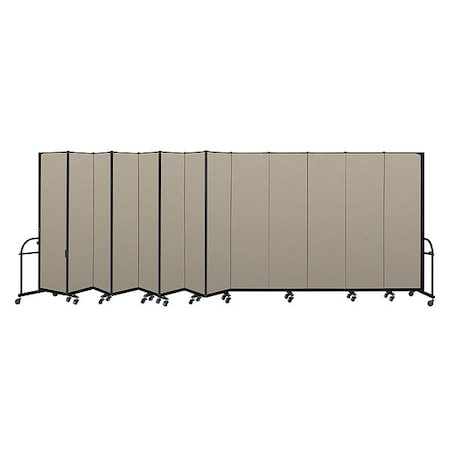 Screenflex Heavy Duty Room Divider, 13 Panel, 7 ft. 4 HFSL7413-VW