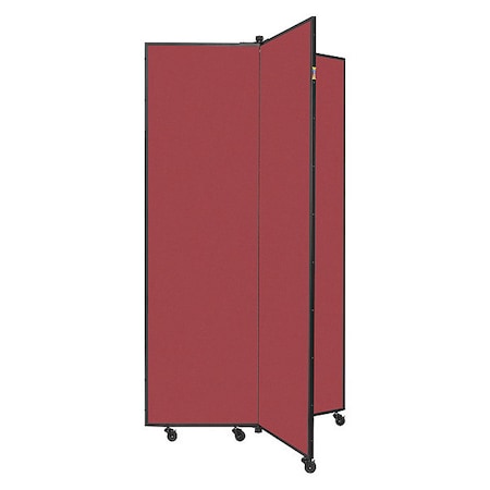 Screenflex Display Tower, 3 Panel, 5ft.9"H, PrimaryRed CDS603-DR