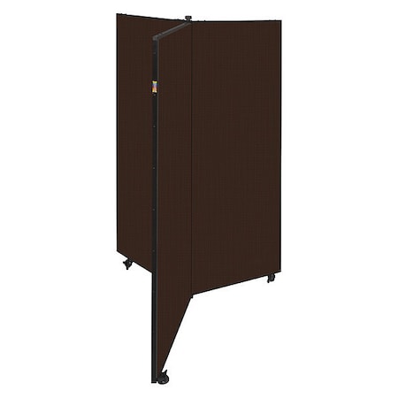 Screenflex Display Tower, 3 Panel, 5ft.9"H, Dark Brown CDS603-DD