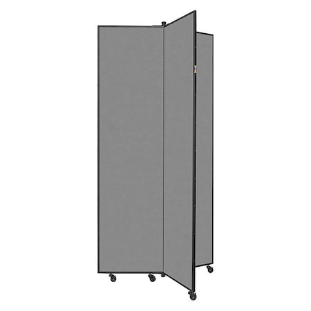 Screenflex Display Tower, 3 Panel, 6ft.5"H, Stone CDS683-DG