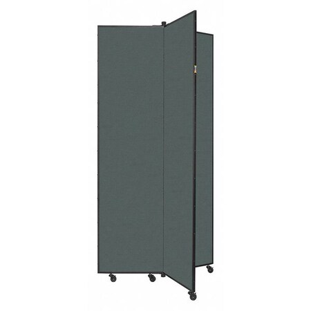 Screenflex Display Tower, 3 Panel, 6ft.5"H, Mallard CDS683-DN