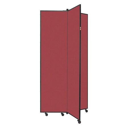 Screenflex Display Tower, 3 Panel, 6ft5"H, PrimaryRed CDS683-DR