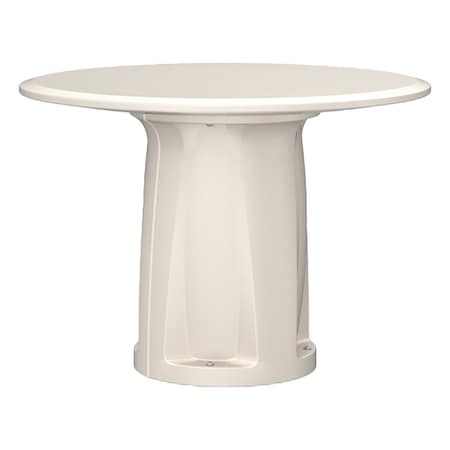 Cortech Circle Table, Polyethylene Top, Stone Gray 668SG