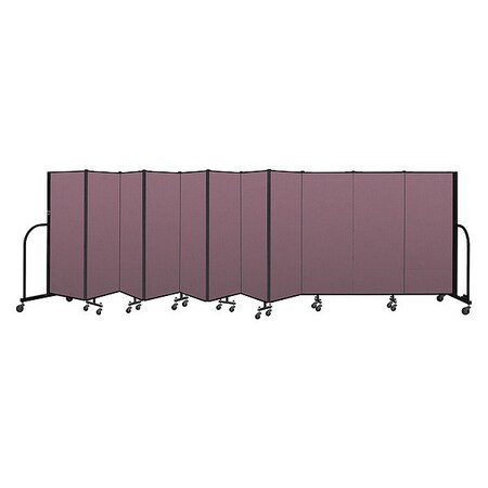 Screenflex Portable Room Divider, 11 Panel, 5 ft. H CFSL5011-DM