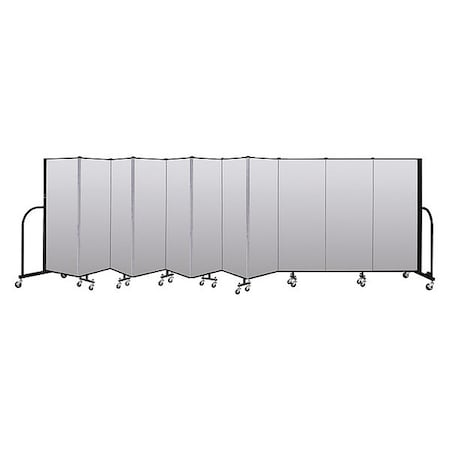 Screenflex Portable Room Divider, 11 Panel, 5 ft. H CFSL5011-DT