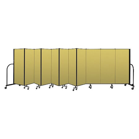 Screenflex Portable Room Divider, 11 Panel, 5 ft. H CFSL5011-DY