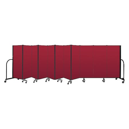 Screenflex Portable Room Divider, 11 Panel, 5 ft. H CFSL5011-DR