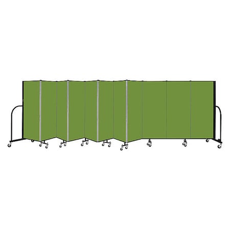 Screenflex Portable Room Divider, 11 Panel, 5 ft. H CFSL5011-DA