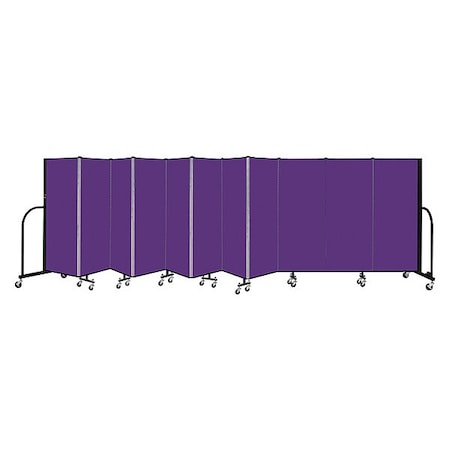 Screenflex Portable Room Divider, 11 Panel, 5 ft. H CFSL5011-DP
