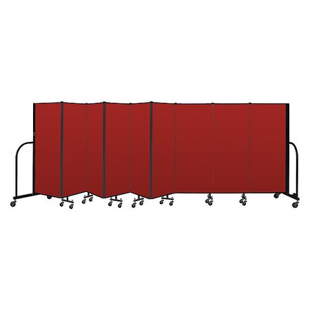 Screenflex Portable Room Divider, 9 Panel, 5 ft. H CFSL509-DR