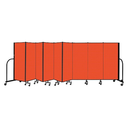 Screenflex Portable Room Divider, 9 Panel, 5 ft. H CFSL509-DJ