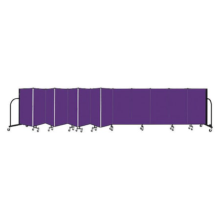 Screenflex Portable Room Divider, 13 Panel, 4 ft. H CFSL4013-DP
