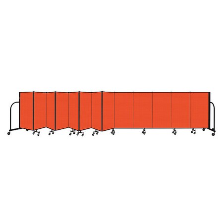 Screenflex Portable Room Divider, 13 Panel, 4 ft. H CFSL4013-DJ
