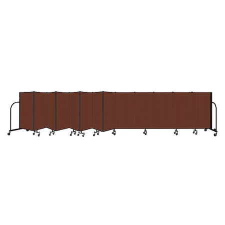 Screenflex Portable Room Divider, 13 Panel, 4 ft. H CFSL4013-DE