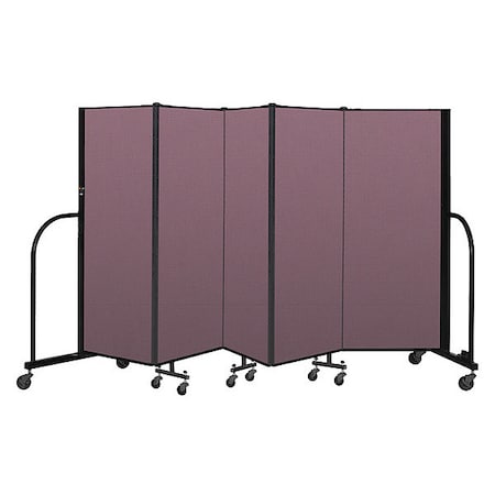 Screenflex Portable Room Divider, 5 Panel, 5 ft. H CFSL505-DM