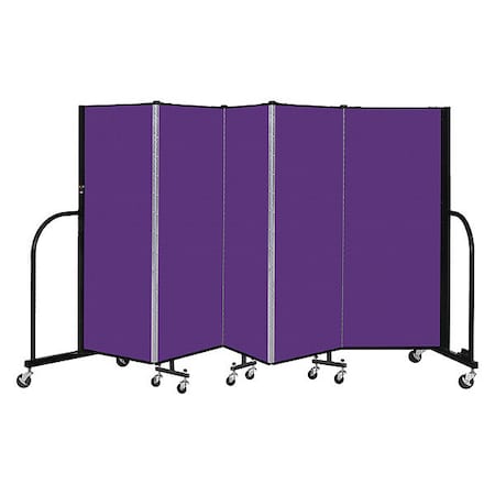 Screenflex Portable Room Divider, 5 Panel, 5 ft. H CFSL505-DP