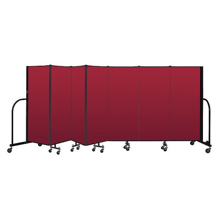 Screenflex Portable Room Divider, 7 Panel, 5 ft. H CFSL507-DR