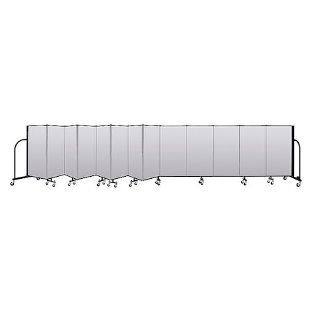 Screenflex Portable Room Divider, 13 Panel, 4 ft. H CFSL4013-DT
