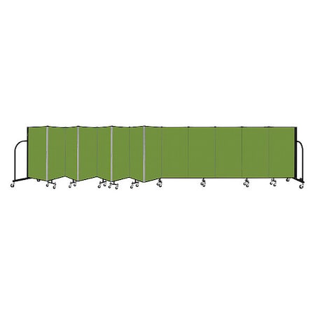 Screenflex Portable Room Divider, 13 Panel, 4 ft. H CFSL4013-DA