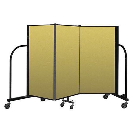 Screenflex Portable Room Divider, 3 Panel, 4 ft. H CFSL403-DY