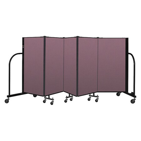 Screenflex Portable Room Divider, 5 Panel, 4 ft. H CFSL405-DM