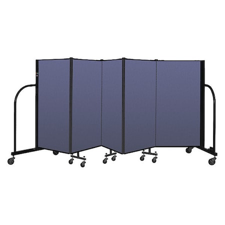Screenflex Portable Room Divider, 5 Panel, 4 ft. H CFSL405-DS