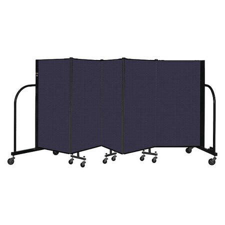 Screenflex Portable Room Divider, 5 Panel, 4 ft. H CFSL405-DV