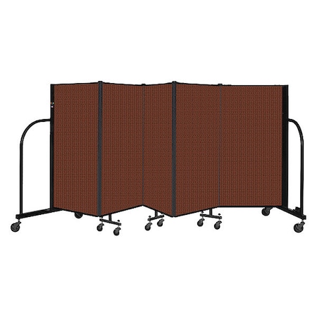 Screenflex Portable Room Divider, 5 Panel, 4 ft. H CFSL405-DE