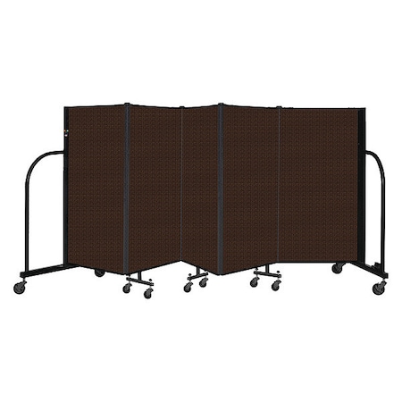Screenflex Portable Room Divider, 5 Panel, 4 ft. H CFSL405-DD