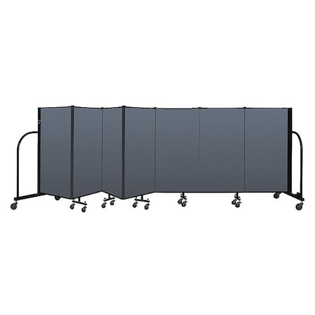 Screenflex Portable Room Divider, 7 Panel, 4 ft. H CFSL407-DB